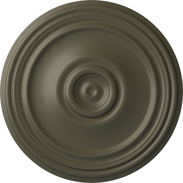 Ekena Millwork Reece Ceiling Medallion (Fits Canopies up to 6 3/4"), Hand-Painted Witch Hazel, 21"OD x 1 1/4"P CM21REWHF - main